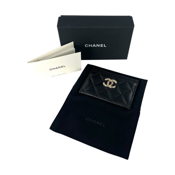 Chanel CC Matelasse Caviar Leather Card Holder - Picture 3 of 6